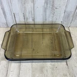 Anchor Ovenware Baking Dish Amber 8 X 11.5 Inches #1031 2QT. Vtg Glass. Fixed Price $10.49.