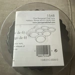 Pampered Chef - Mini Tart Pans # 1548 (set Of 6) New Removable Bases. Fixed Price $16.50.