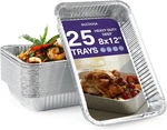 Matana 25 Pack 8X12 Foil Aluminum Pans Disposable Trays - Ideal For Roasting,.... Fixed Price $34.90.