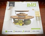 New Eco+chef 2 Piece Round Baking Dish Set With Bamboo Cutting Boards (4 Pcs). Fixed Price $34.95.