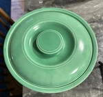 *display Only Green Homer Laughlin Fiesta Kitchen Kraft Covered Casserole Dish. Fixed Price $15.00.