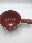 Emile Henry France 7" Red Flame Enamel Stoneware Sauce Fondue Pouring Pot 29.02. Fixed Price $49.00.