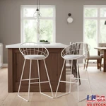 Nordic Bar Stools Set Of 2 Contemporary Wired Back Kitchen Dining Chairs New. Fixed Price $104.76.