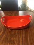 Rachael Rays 2QT Orange Stoneware Casserole Dish With Handles HO16S. Fixed Price $19.99.