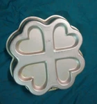 Wilton Hearts Aluminum Cake Pan + Directions #2105-1414, Free Shipping. Fixed Price $15.99.
