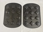 Wilton Cookie Shapes Pan Lot Of 18 Total Designs 24 Cavities Christmas Winter. Fixed Price $15.99.
