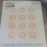 Chefmade WK9158 12-CUP Non-stick Carbon Steel Canele Mold Pan. Fixed Price $17.99.