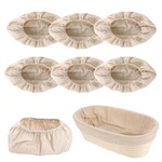 6 Packs Ellipse Bread Proofing Basket Cloth Liner Rattan Baking Dough .... Fixed Price $17.97.