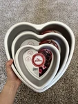 Fat Daddio's Heart Cake Pan Set, 3 Piece. Fixed Price $39.99.