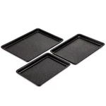 Thyme & Table Nonstick Sheet Pan 3-PIECE Set Black. Fixed Price $29.86.
