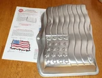 Wilton: Stars & Stripes Cake Pan #2105-183 (2105-2069) Guc + Instructions 2000. Fixed Price $6.49.