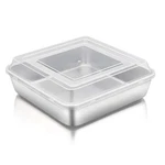 Teamfar Square Cake Pan With (1 & Lid), 8 Inch Stainless Ste.... Fixed Price $18.90.