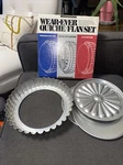 Vintage 1983 Wear-ever Aluminum Quiche/flan Pan Set 1-NO 90001. Fixed Price $19.99.