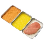 Navaris Breading Trays Set - Toaster Oven Of 3, 22 X 15 Cm, Silver. Fixed Price $37.69.