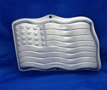 Wilton American Flag Cake Pan Mold 2105-2069 Insert Stars Stripes Patriotic. Fixed Price $16.99.
