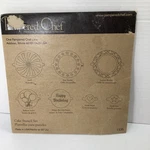 Pampered Chef Cake Stencil Set #1535 New Birthday Heart Balloon Celebration. Fixed Price $12.99.