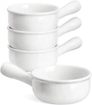 Tauci French Onion Soup Bowls 15 Oz Set Of 4 Ceramic W/ Handles Oven Safe. Fixed Price $75.99.