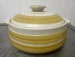 Vintage Otagiri Horizon Japan Stoneware Round Covered Casserole Baking Dish 8". Fixed Price $39.95.