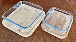 New Eco+chef 2 Piece Square Baking Dish Set With Bamboo Cutting Boards (4 Pcs). Fixed Price $34.95.