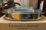 Princess House Heritage Stainless Steel Square Bake & Serve Dish (6148). Fixed Price $200.00.