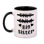 Ceramic Colorful Coffee Mug Only Child Big Sister Heart Balloons Style Tea Cup. Fixed Price $17.99.