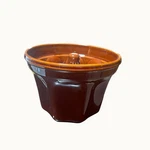 Williams-sonoma Monkey Bread Mold Fluted Ceramic Bundt Pan Toffee Brown Glaze. Fixed Price $18.39.