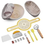 Sourdough Bread Baking Set, 10 Inch Oval & 9 Round Banneton Proofi.... Fixed Price $44.26.