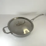 Cuisinox Elite 10" 24 Cm Skillet With Lid Stainless Steel 2.8L Frying Pan Heavy. Fixed Price $32.59.