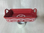 Temptations 13" Doodle Red Rooster Baker 4 Qt Casserole Dish Temp-tations. Fixed Price $59.95.