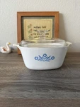 Corningware Blue Cornflower Vintage Casserole Baking Dish. Fixed Price $35.00.