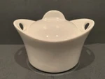 Blue Harbor Individual Oval Stoneware Casserole Dish & Lid 2017 White 5X4.5X3.5". Fixed Price $12.00.