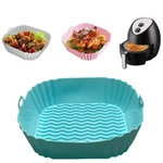 Silicone Air Fryer Liner Reusable, Non-stick, And Heat-resistant Pot Easy Cook. Fixed Price $7.98.