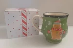 New Temptations Temp-tations Christmas Holiday Gingerbread Man Mug Cup. Fixed Price $24.99.