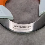Samurai 360 The Knife That Rolls Kitchen Tool Circular Steel Blade Pizza Cutter. Fixed Price $9.99.