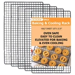 Scdgrw 5PC Heavy Duty Stainless Steel Cooling Rack 10X16" Baking Grilling Roasti. Fixed Price $42.48.