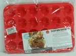 Grazia Silicone Mini Muffin Pan & Cupcake Maker Red 24-CUP Commercial Grade.. Fixed Price $5.59.