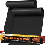 Liners For Bottom Of Oven, 17"X25" Heavy Inch Pack, Black. Fixed Price $10.12.