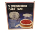 Fox Run Round Springform Pans Set Of 3 Piece 8 1/2"/9 IN/10. Fixed Price $45.00.