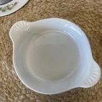Diversified Ceramics DC433 8 Oz 7.5" Handled White Round Egg Dish Nice! Usa. Fixed Price $9.99.