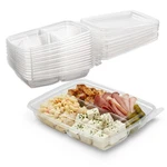 Mt Product Plastic 4 Compartment Bento Box 6" 7" Snack Container - Pack Of 15. Fixed Price $25.99.