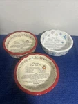 Set Of 3 Temptations By Tara Seasonal 12OZ Pie Recipe Dishes 6 Hand-painted. Fixed Price $25.00.
