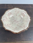 Temp-tations By Tara Floral Lace Cranberry Ceramic Bowl. Fixed Price $24.99.