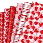 Jarthenaamcs 12 Sheet Valentines Day Love Heart Wrapping Paper Wedding Gift W.... Fixed Price $17.35.