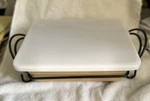 Temptations Nouvelle By Tara Ovenware 1.5 Quart Ceramic Baker With Lid & Rack. Fixed Price $16.99.