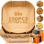 150PCS Air Fryer Liners, 8.7" Square Parchment Disposable Paper For. Fixed Price $19.09.
