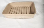 The Pampered Chef Stoneware Ridged Baker Pan 10.75 8"X 2.5" #5144. Fixed Price $26.50.