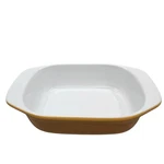 Chantal 1.75 Qt Ceramic Casserole Dish White Gold Rectangular Baking Pan. Fixed Price $29.99.
