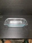 Pyrex C232 Clear Glass Baking Dish Loaf Pan Handles Ovenware Usa. Fixed Price $21.99.