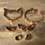 Vintage Copper Halloween Cookie Cutter Lot - Free Shipping. Fixed Price $25.00.