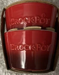 Crock Set Of 2, Stoneware Ramekin Artisan- 8 Oz. Each, Small Pots.. Fixed Price $24.95.